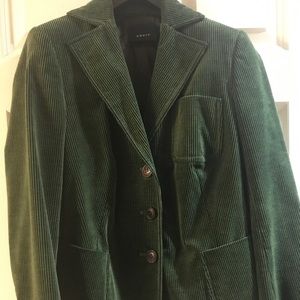 Akris green cordoroy blazer